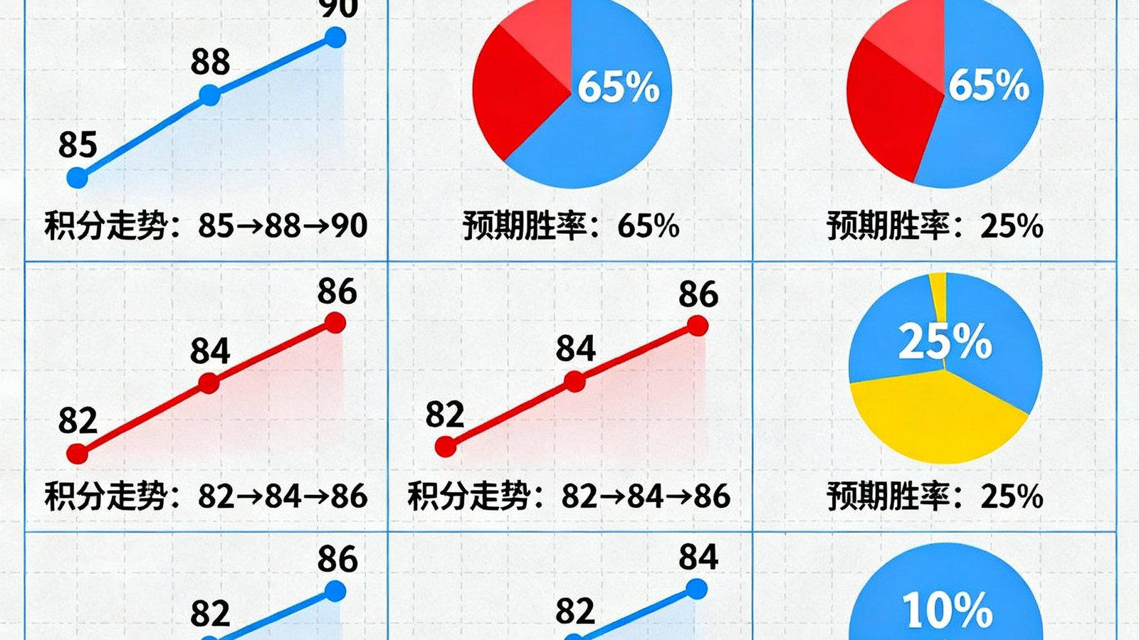 英超赛季末争冠形势分析，包含曼城、阿森纳、利物浦的积分走势与预期胜率